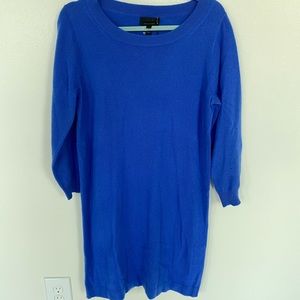 J. Crew Collection 100% Italian cashmere sweater dress. Cobalt blue, size M. NWT